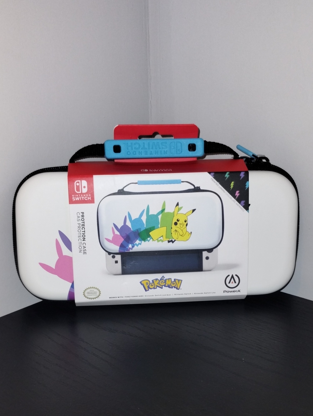 Nintendo Switch Pokemon Pikachu Protective Carry Case - White & Blue